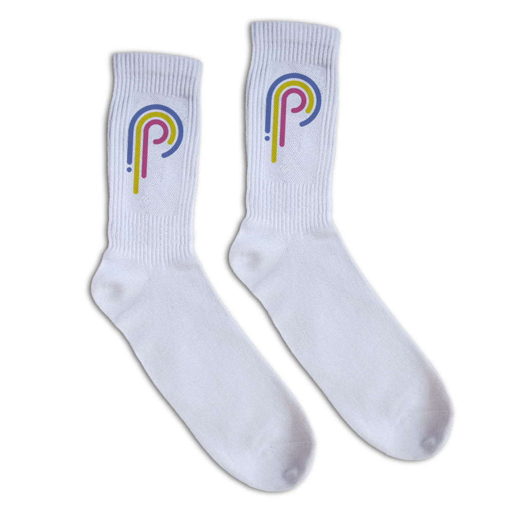 Носки спортивные с логотипом средней длины